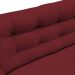 Sofá 3 Lugares Sala de Estar Eros 180 cm Veludo Vinho Base Fixa G15 - Gran Belo