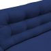 Sofá 3 Lugares Sala de Estar Eros 210 cm Veludo Azul Marinho Base Fixa G15 - Gran Belo