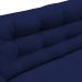 Sofá 3 Lugares Sala de Estar Eros 230 cm Veludo Azul Bic Base Fixa G15 - Gran Belo