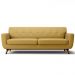 Sofá 3 Lugares Sala de Estar Loki 210cm Veludo Amarelo G15 - Gran Belo