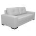 Sofá 3 Lugares Sala de Estar Milano 210cm Couro Branco G58 - Gran Belo