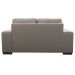 Sofá 3 Lugares Sala de Estar Milano 210cm Couro Off White G58 - Gran Belo