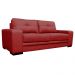 Sofá 3 Lugares Sala de Estar Milano 210cm Couro Vermelho G58 - Gran Belo