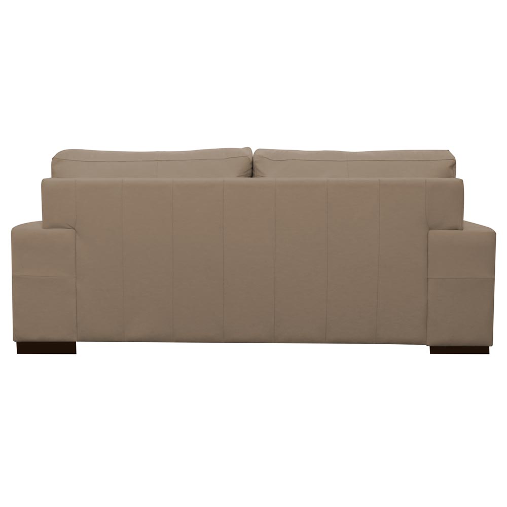 Sofá 3 Lugares Sala de Estar Roma 230 cm Couro Bege G58 - Gran Belo