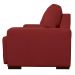 Sofá 3 Lugares Sala de Estar Roma 230 cm Couro Vermelho G58 - Gran Belo