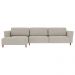 Sofá 330cm com Chaise Esquerda Franz Suede Bege G52 - Gran Belo