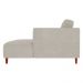 Sofá 350cm com Chaise Direita Estrutura em Madeira Franz Suede Bege G52 - Gran Belo
