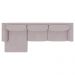 Sofá 350cm com Chaise Esquerda Franz Suede Rosê G52 - Gran Belo