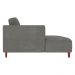 Sofá 370cm com Chaise Esquerda Franz Suede Grafite G52 - Gran Belo