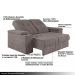 Sofá 4 Lugares 257cm Retrátil e Reclinável com 2 Porta Copos USB Calvin Veludo Avelã G46 - Gran Belo