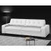 Sofá 4 Lugares 280cm Milano Couro Branco Fosco - Gran Belo