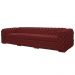 Sofá 4 Lugares Astúria 260cm Couro Vermelho G58 - Gran Belo