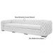 Sofá 4 Lugares Astúria 280cm Couro Branco Fosco - Gran Belo