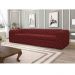 Sofá 4 Lugares Astúria 280cm Couro Vermelho G58 - Gran Belo