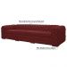 Sofá 4 Lugares Astúria 280cm Couro Vermelho G58 - Gran Belo