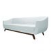 Sofá 4 Lugares Boomer 260cm PU Sintético Branco G15 - Gran Belo