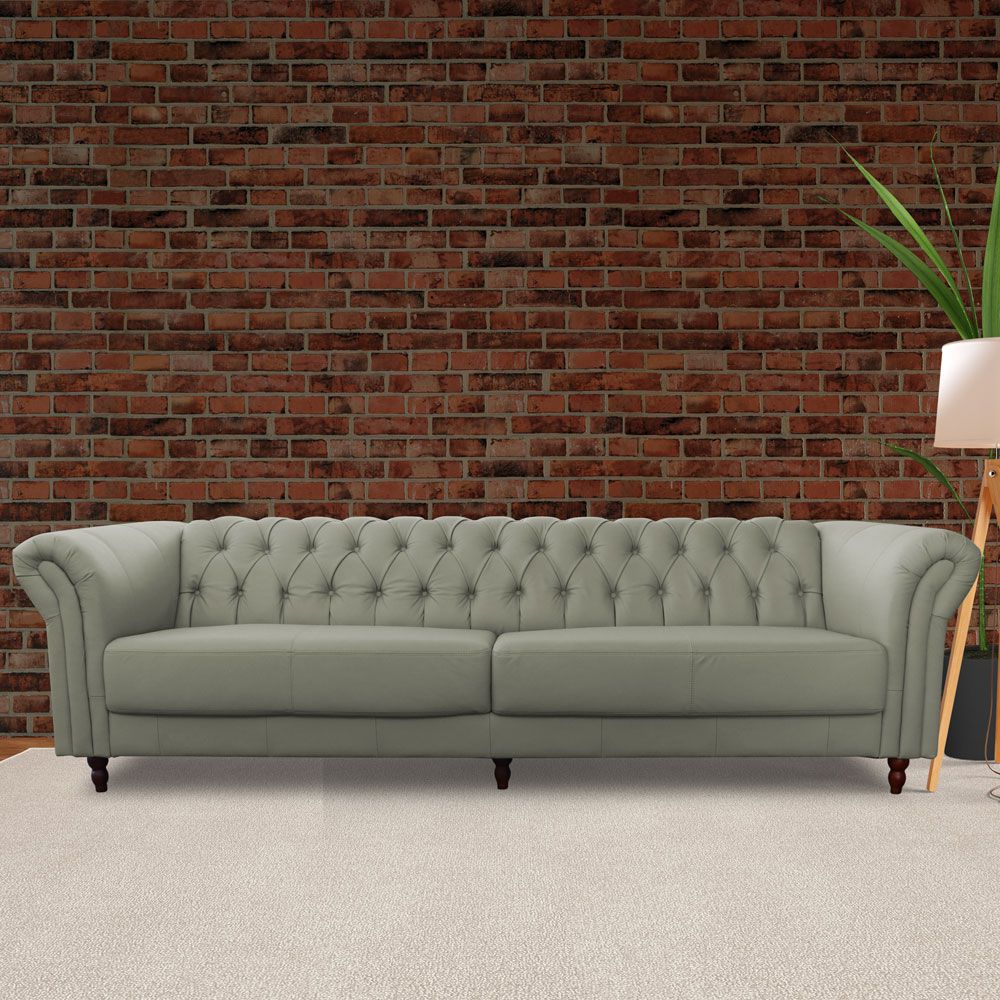Sofá 4 Lugares Maggiore 260cm Couro Fendi G58 - Gran Belo