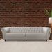 Sofá 4 Lugares Maggiore 260cm Couro Off White G58 - Gran Belo