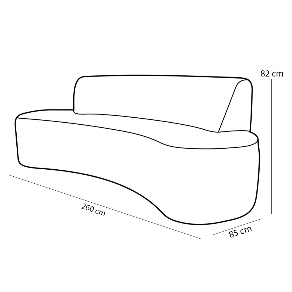 Sofá 4 Lugares Sala de Estar 260 cm Bélgica Veludo Verde - Gran Belo