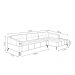 Sofá Bipartido Sala de Estar Kiara 332cm Chaise Direito Pés de Ferro Couro Marrom G52 - Gran Belo