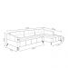Sofá Bipartido Sala de Estar Kiara 352cm Chaise Direito Pés de Ferro Couro Marrom G52 - Gran Belo