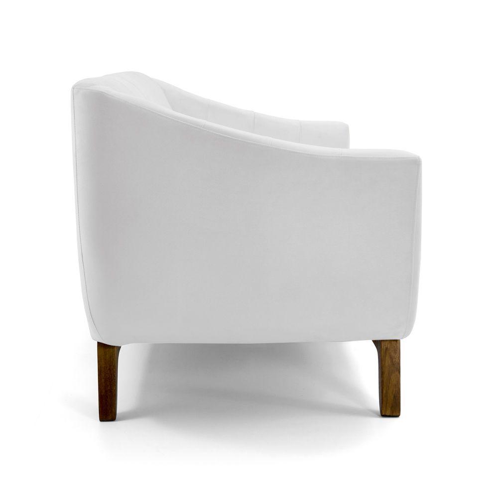 Sofá Boomer 210cm Corano Branco - Gran Belo