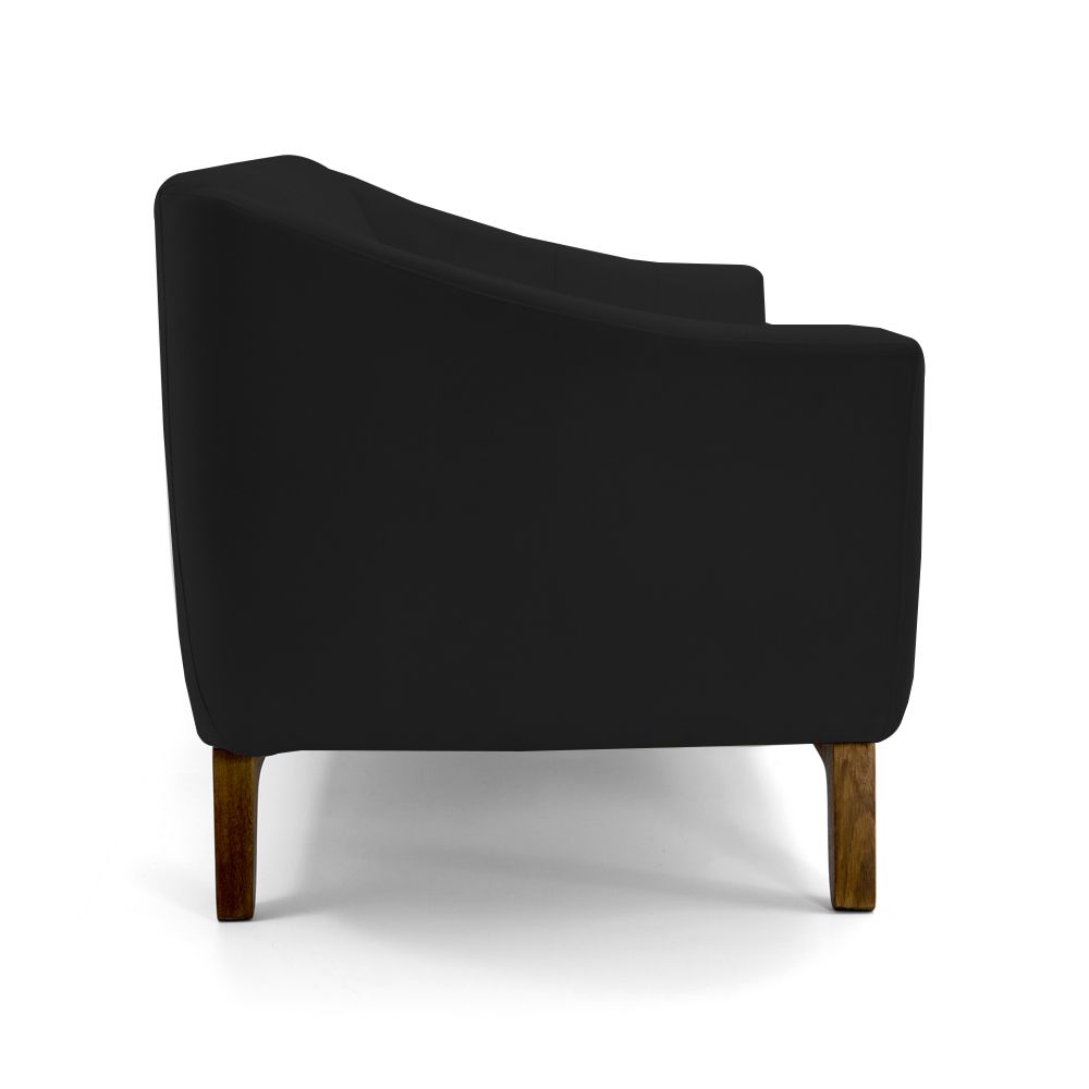 Sofá Boomer 210cm Corano Preto - Gran Belo