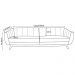 Sofá Boomer 230cm Corano Branco - Gran Belo