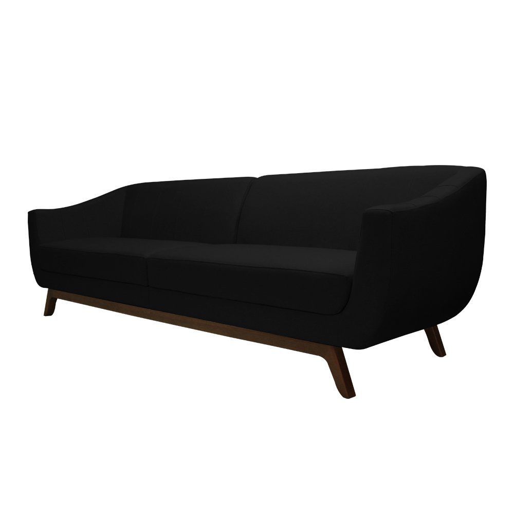 Sofá Boomer 260cm Corano Preto - Gran Belo