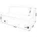 Sofá Cama Decorativo 2 Lugares Encosto Reclinável 190cm Impala Suede Bege G23 - Gran Belo