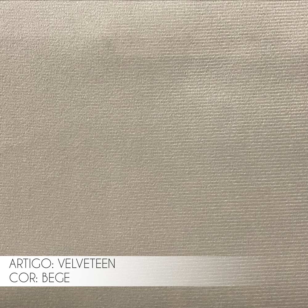 Sofá Cama Decorativo 2 Lugares Encosto Reclinável 190cm Impala Suede Bege G23 - Gran Belo