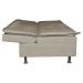 Sofá Cama Decorativo 2 Lugares Encosto Reclinável 190cm Impala Suede Bege G23 - Gran Belo