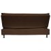 Sofá Cama Decorativo 2 Lugares Encosto Reclinável 190cm Impala Suede Marrom G23 - Gran Belo