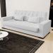 Sofá Cama Decorativo 210cm Beesley Linho Cinza G19 - Gran Belo