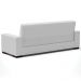 Sofá Cama Decorativo 210cm Beesley Linho Cinza G19 - Gran Belo