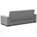 Sofá Cama Decorativo 210cm Beesley Linho Grafite G19 - Gran Belo