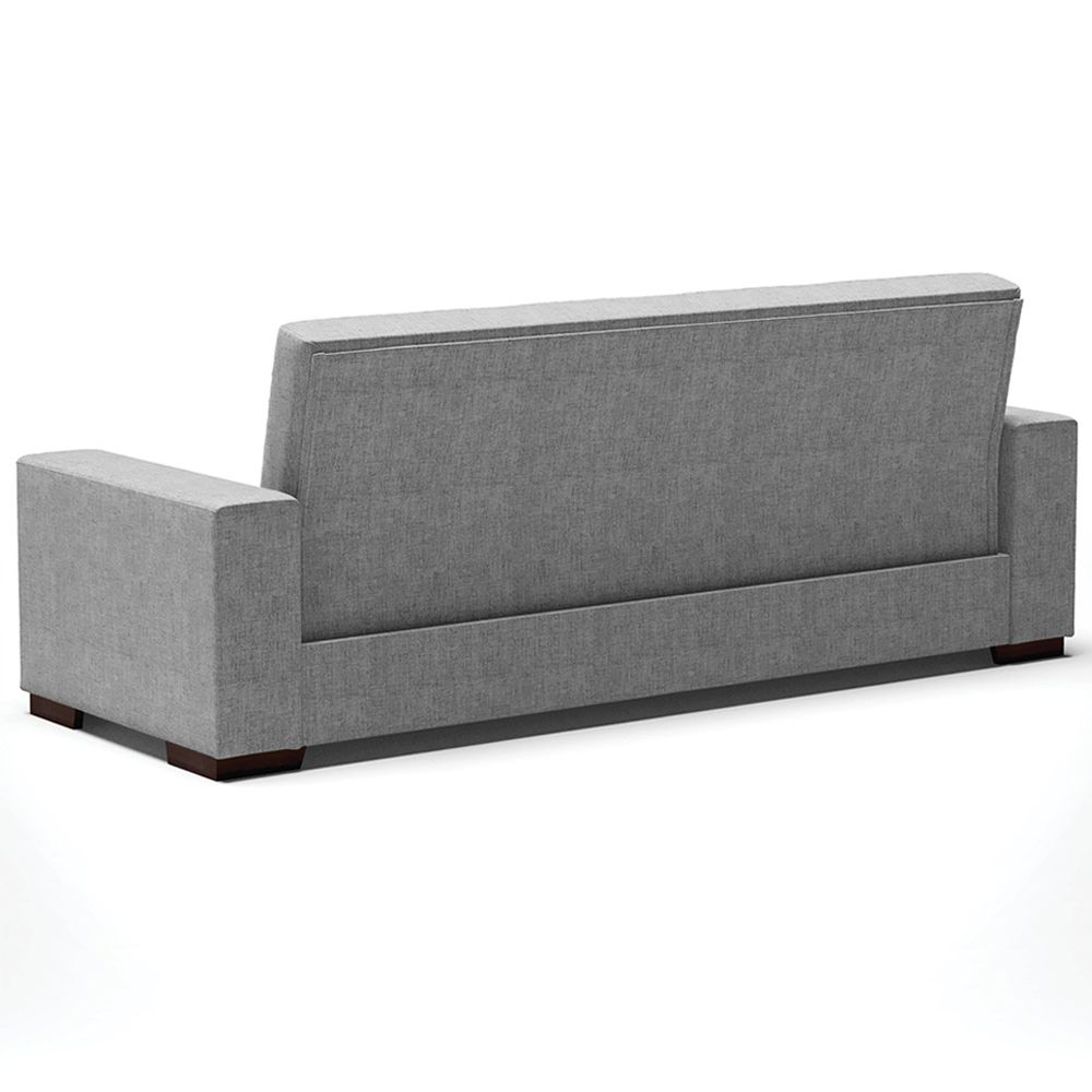 Sofá Cama Decorativo 210cm Beesley Linho Grafite G19 - Gran Belo