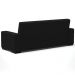 Sofá Cama Decorativo 210cm Beesley Linho Preto G19 - Gran Belo