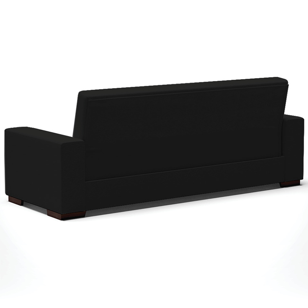 Sofá Cama Decorativo 210cm Beesley Linho Preto G19 - Gran Belo