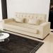 Sofá Cama Decorativo 210cm Beesley Pu Bege Fosco G19 - Gran Belo