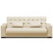Sofá Cama Decorativo 210cm Beesley Pu Bege Fosco G19 - Gran Belo