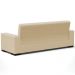 Sofá Cama Decorativo 210cm Beesley Pu Bege Fosco G19 - Gran Belo