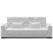 Sofá Cama Decorativo 210cm Beesley Pu Branco Brilho G19 - Gran Belo