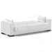 Sofá Cama Decorativo 210cm Beesley Pu Branco Brilho G19 - Gran Belo