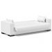 Sofá Cama Decorativo 210cm Beesley Pu Branco Fosco G19 - Gran Belo