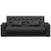 Sofá Cama Decorativo 210cm Beesley Pu Preto Fosco G19 - Gran Belo