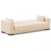 Sofá Cama Decorativo 210cm Beesley Suede Bege G19 - Gran Belo