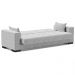 Sofá Cama Decorativo 210cm Beesley Suede Cinza G19 - Gran Belo