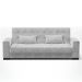 Sofá Cama Decorativo 210cm Beesley Suede Cinza G19 - Gran Belo