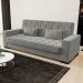 Sofá Cama Decorativo 210cm Beesley Suede Grafite G19 - Gran Belo